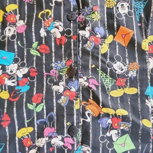 1371 * Mickey Unlimited Land'n Sea Mickey Mouse Print Vest No Size - Picture 5 of 8